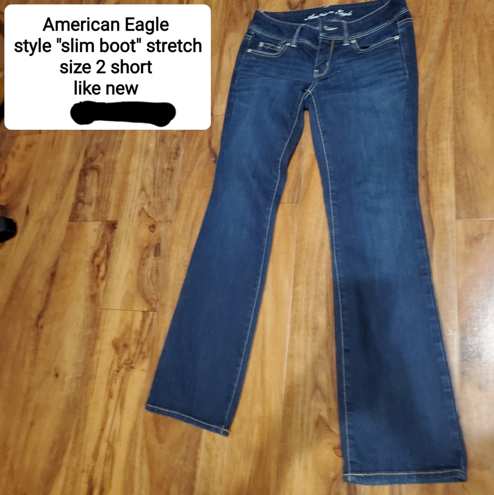 American Eagle Jeans Slim Bootcut Stretch size 2 short 2s
